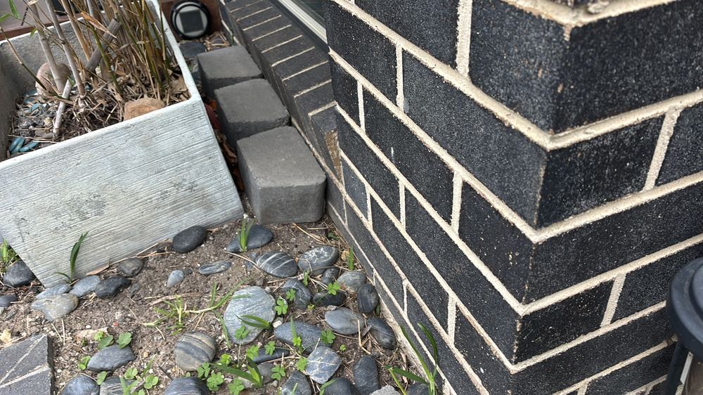 Hidden entry points at the wall base where termites could get in unnoticed, Braybrook, Deanside